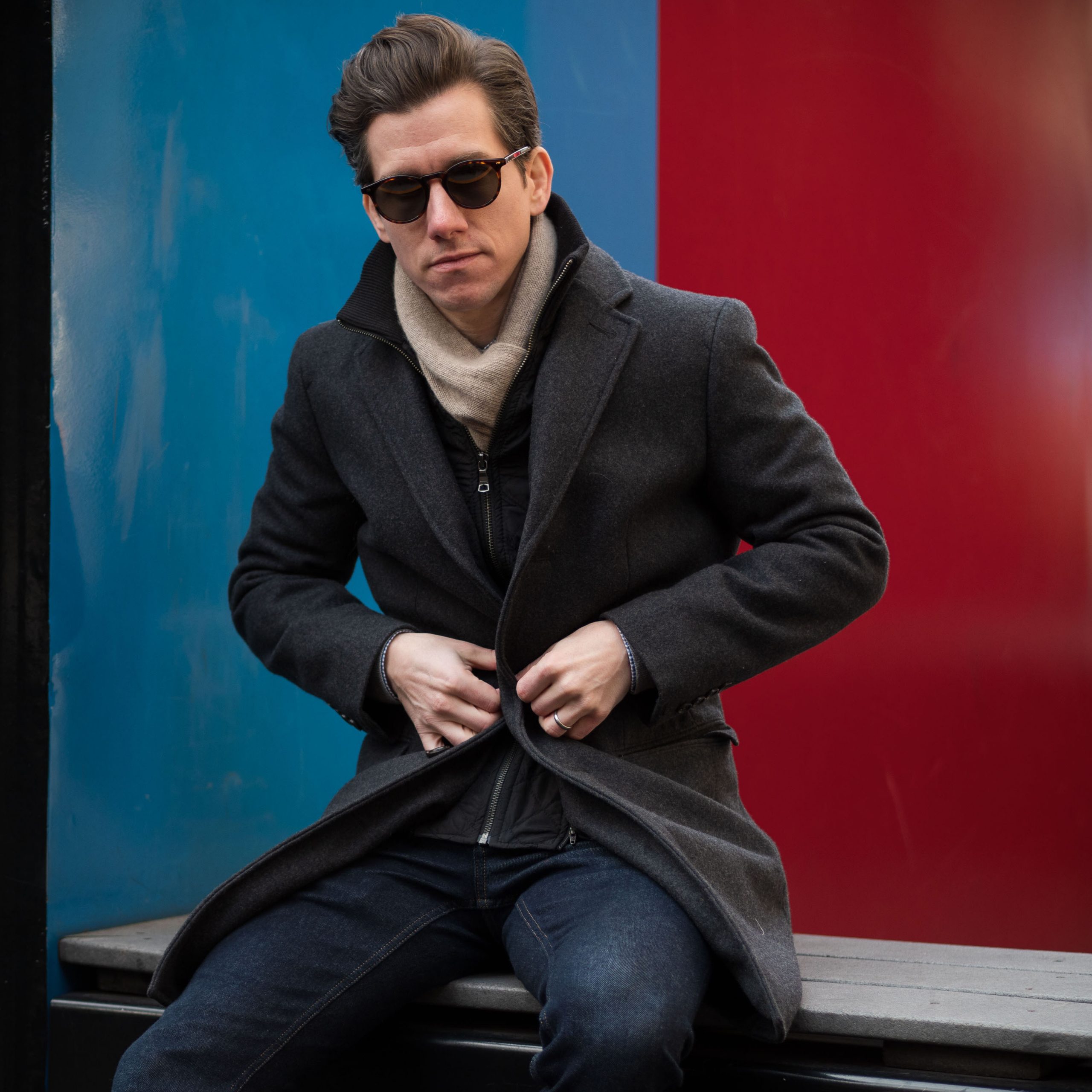 Mens Clothing Coats Short coats Represent Synthetic Rain Coat for Men 