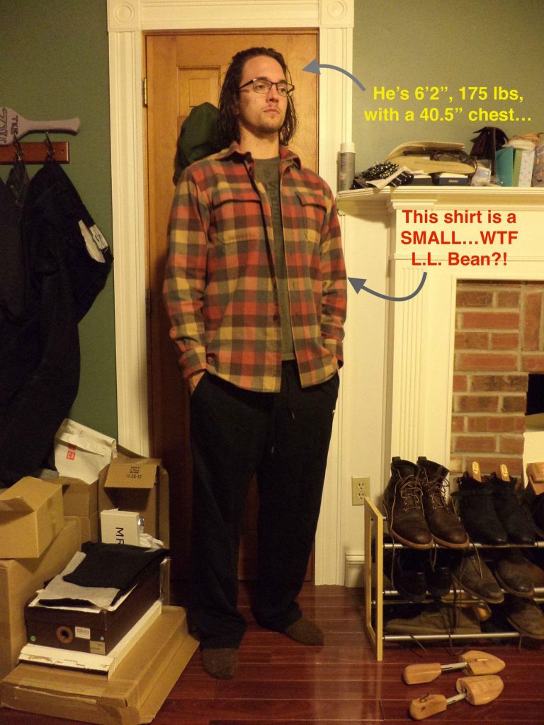 LL Bean Flannel small size
