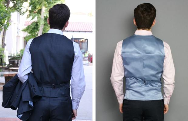 Back of vests compared