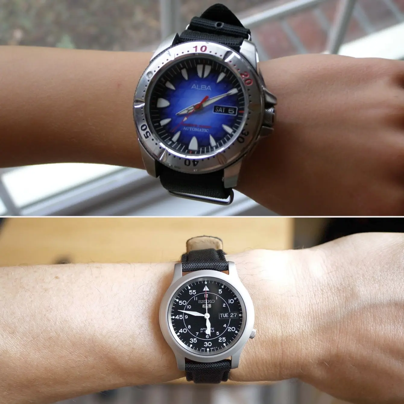 Big watch vs small watch