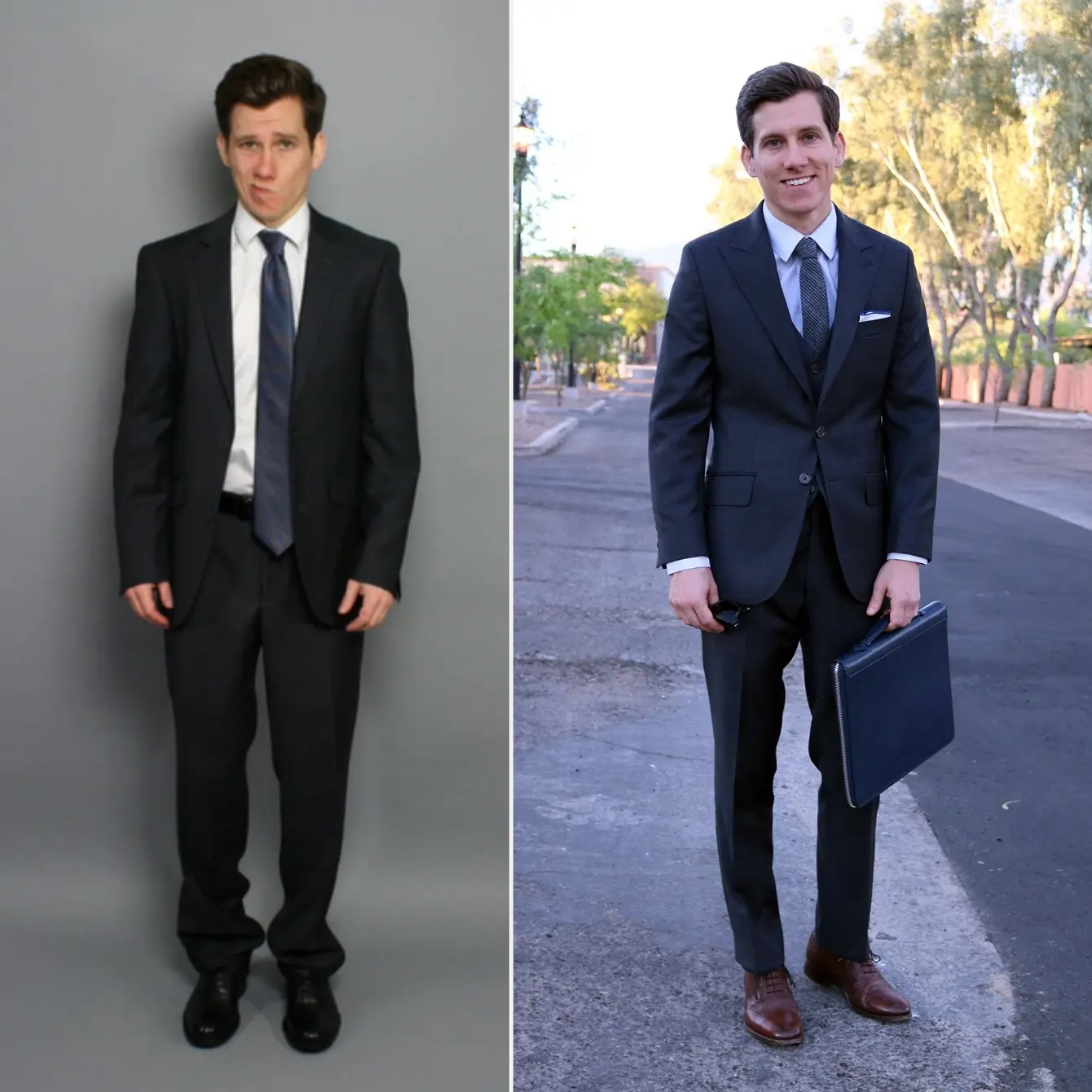 Suit fit good vs bad