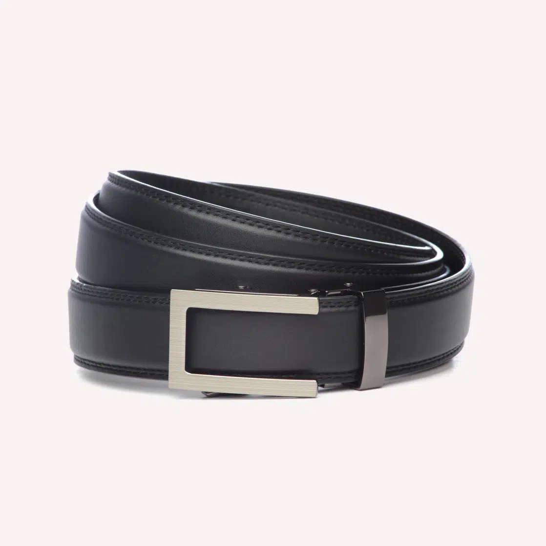 Anson Belt Black Leather With Buckle
