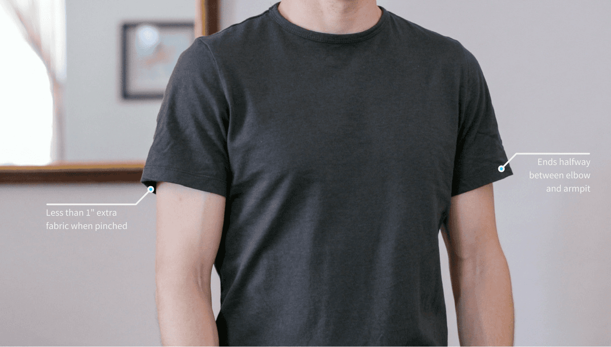 T-shirt sleeves fit
