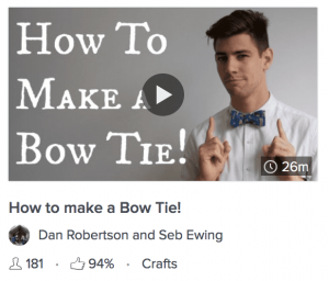How to make a bow tie