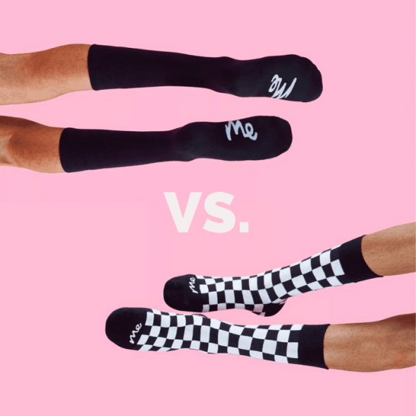 Bold vs traditional socks