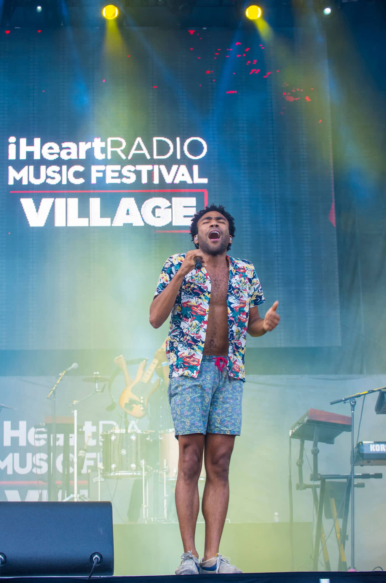 Donald Glover performs at IHeartRadio music festival