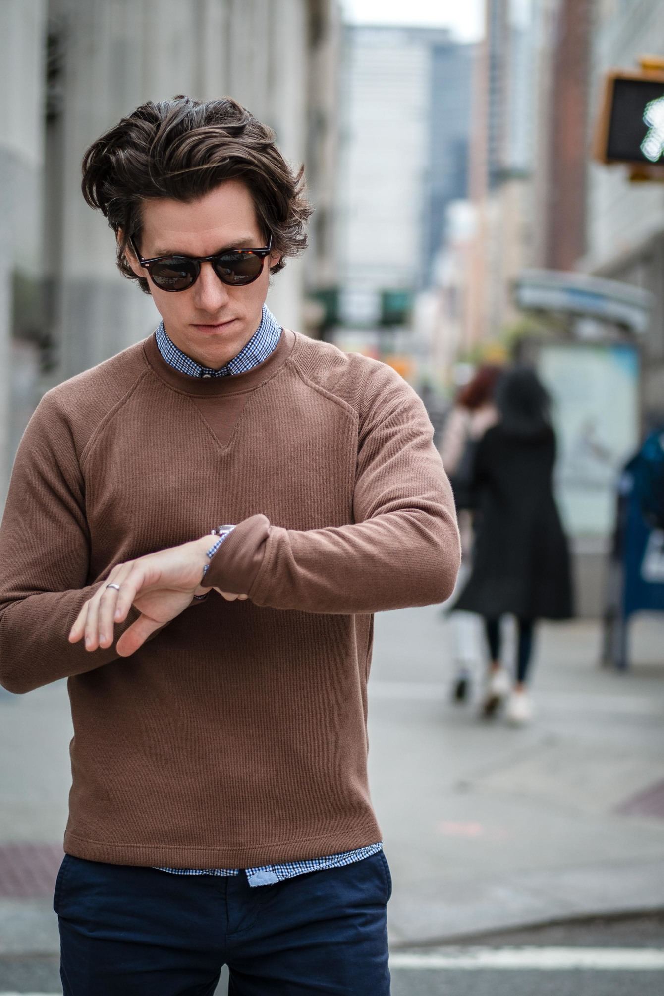 Brown cotton sweater