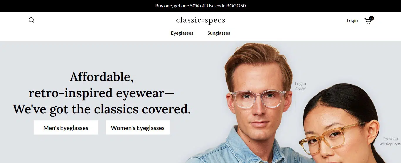 Classicspecs homepage