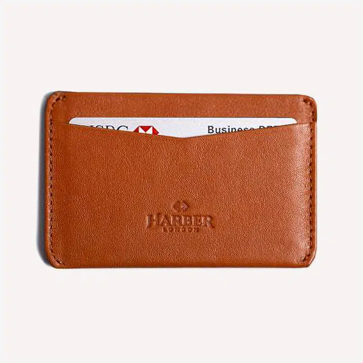 Harber London RFID Card Holder Tan