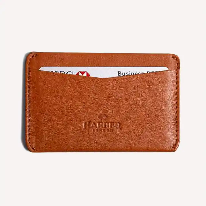 Harber London RFID Card Holder Tan