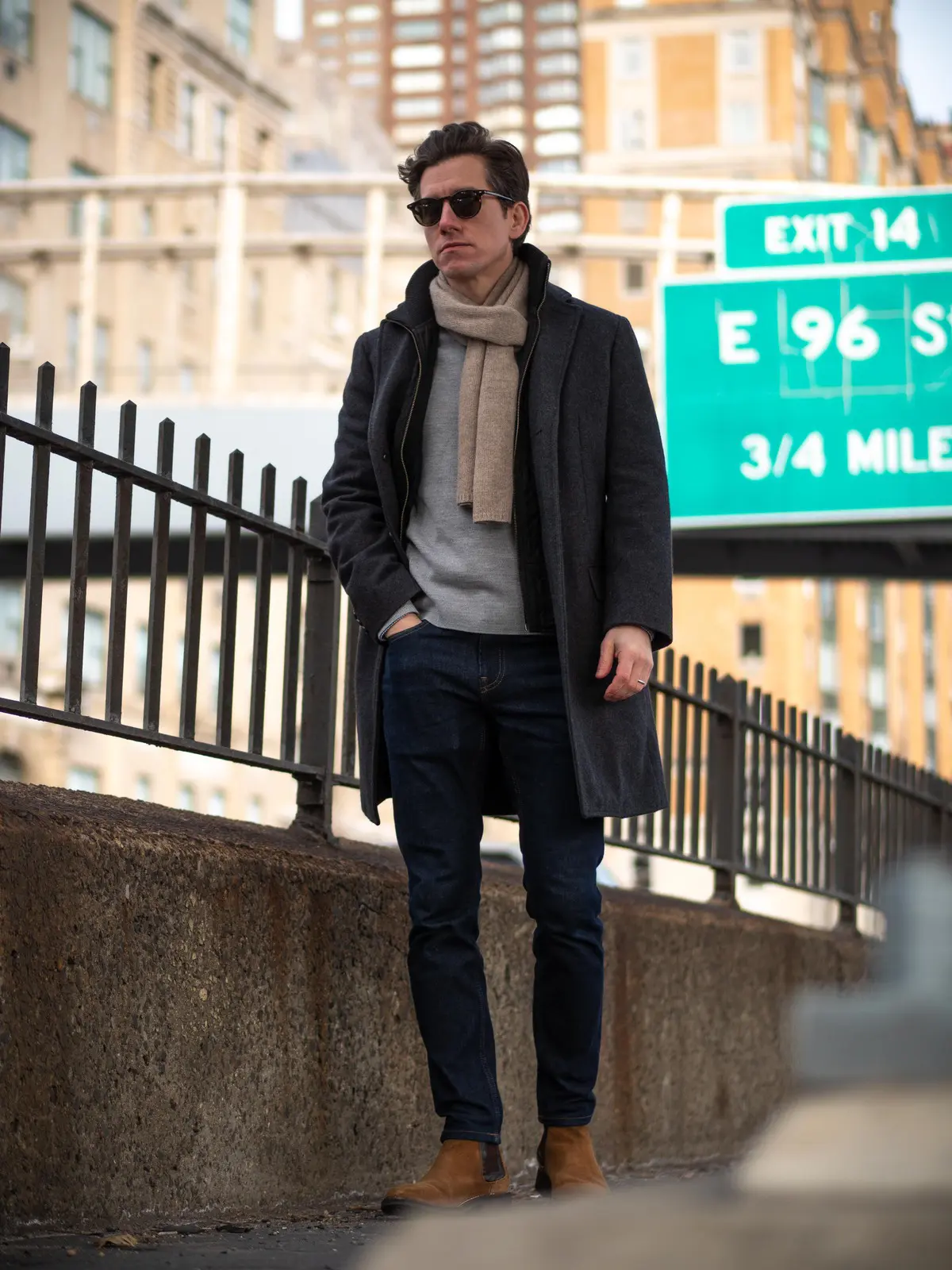 Topcoat, Jeans and Chelseas - featured