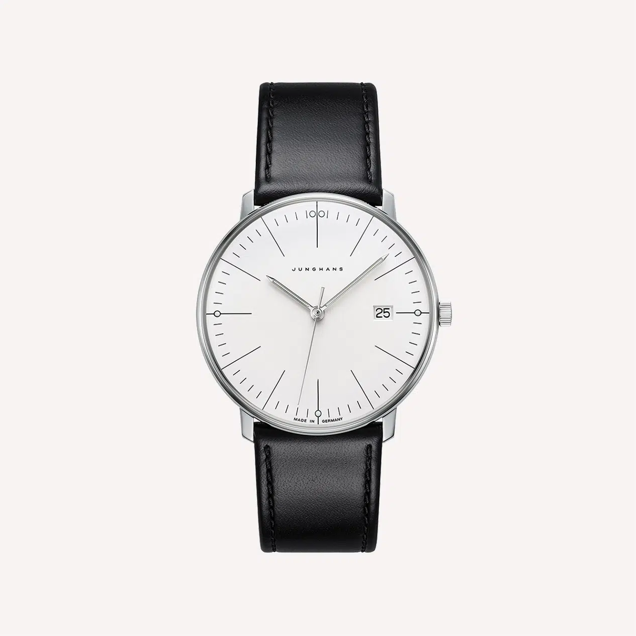 Junghans Max Bill Watch Black Leather
