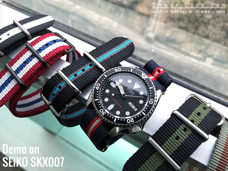 A modified SKX with several NATO and Zulu straps