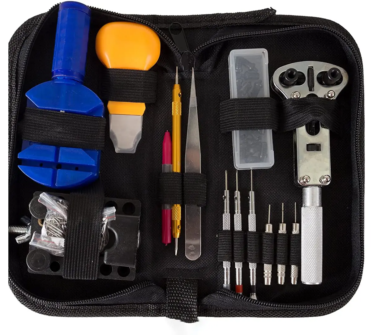 A multi-piece watch tool kit