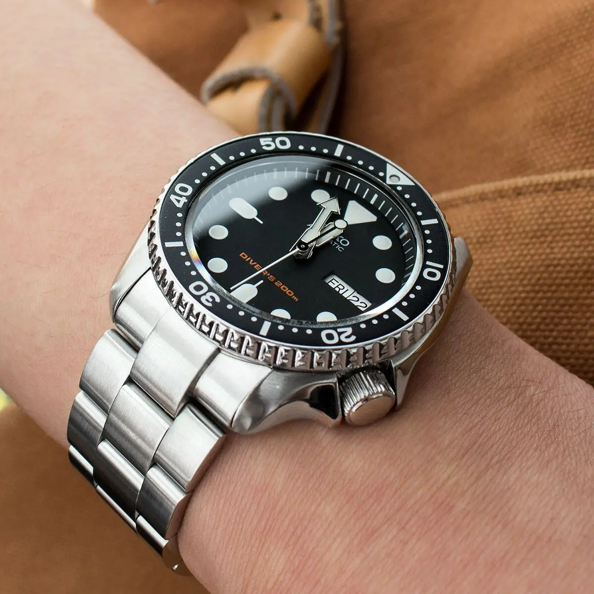 An SKX007 with a double dome sapphire crystal