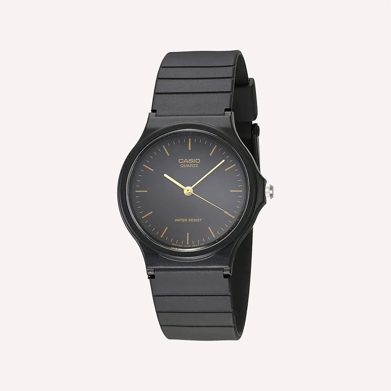Casio Men s MQ24 1E Black Resin Quartz Watch with Black Dial
