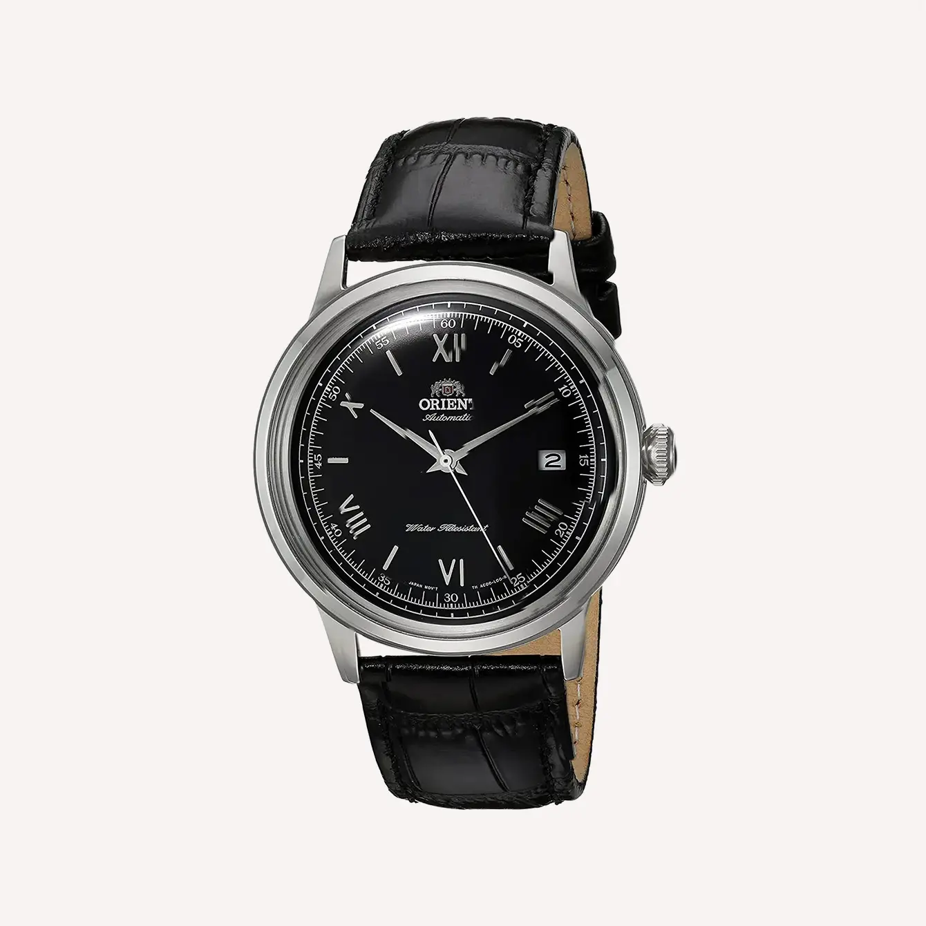 Orient Men s 2nd Gen. Bambino Ver. 2 Japanese Automatic Stainless Steel and Leather Dress Watch
