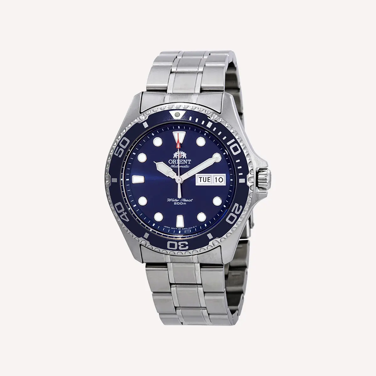 orient ray ii automatic blue dial men s watch