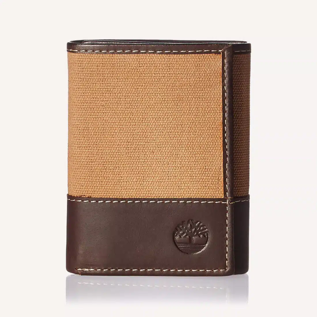 Timberland Canvas and Leather Trifold Wallet