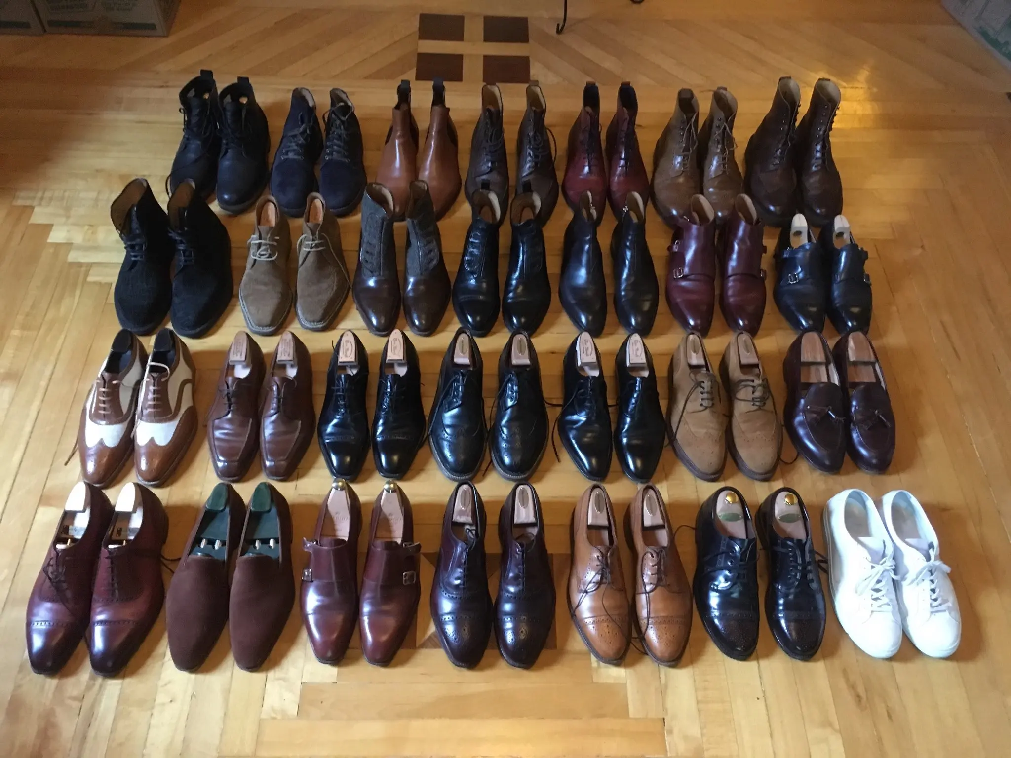 huge collection of shoes