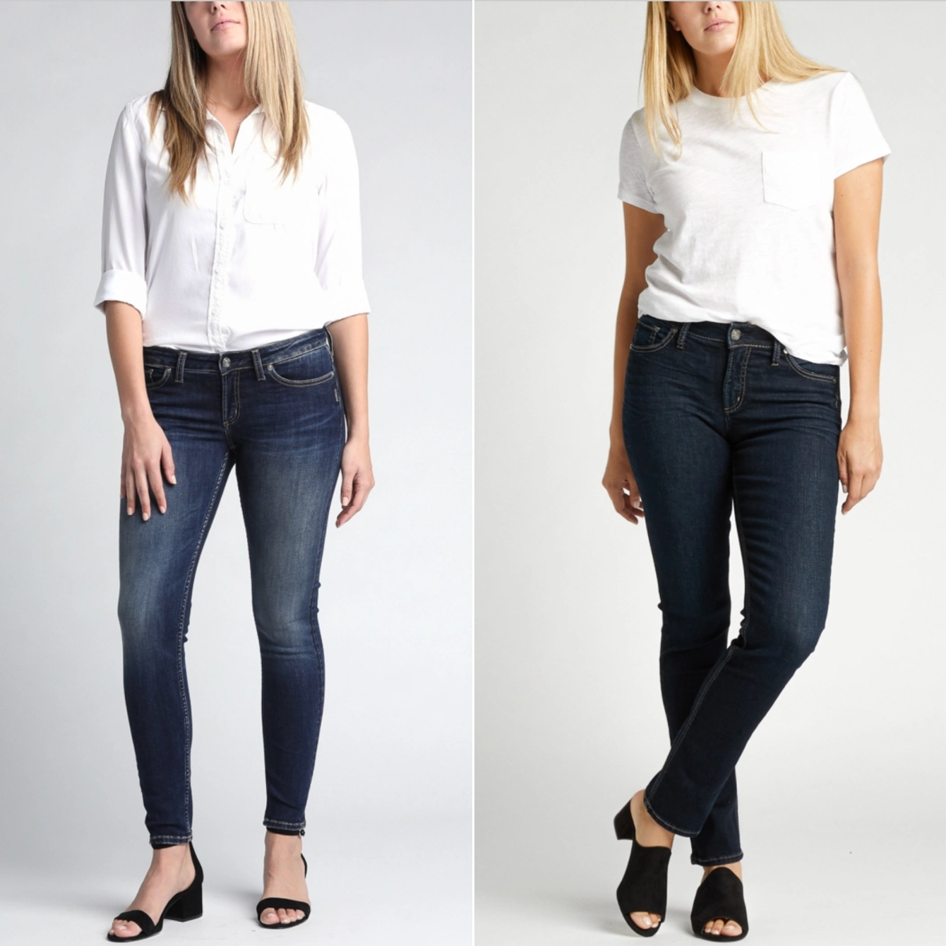 Low rise vs. high rise jeans