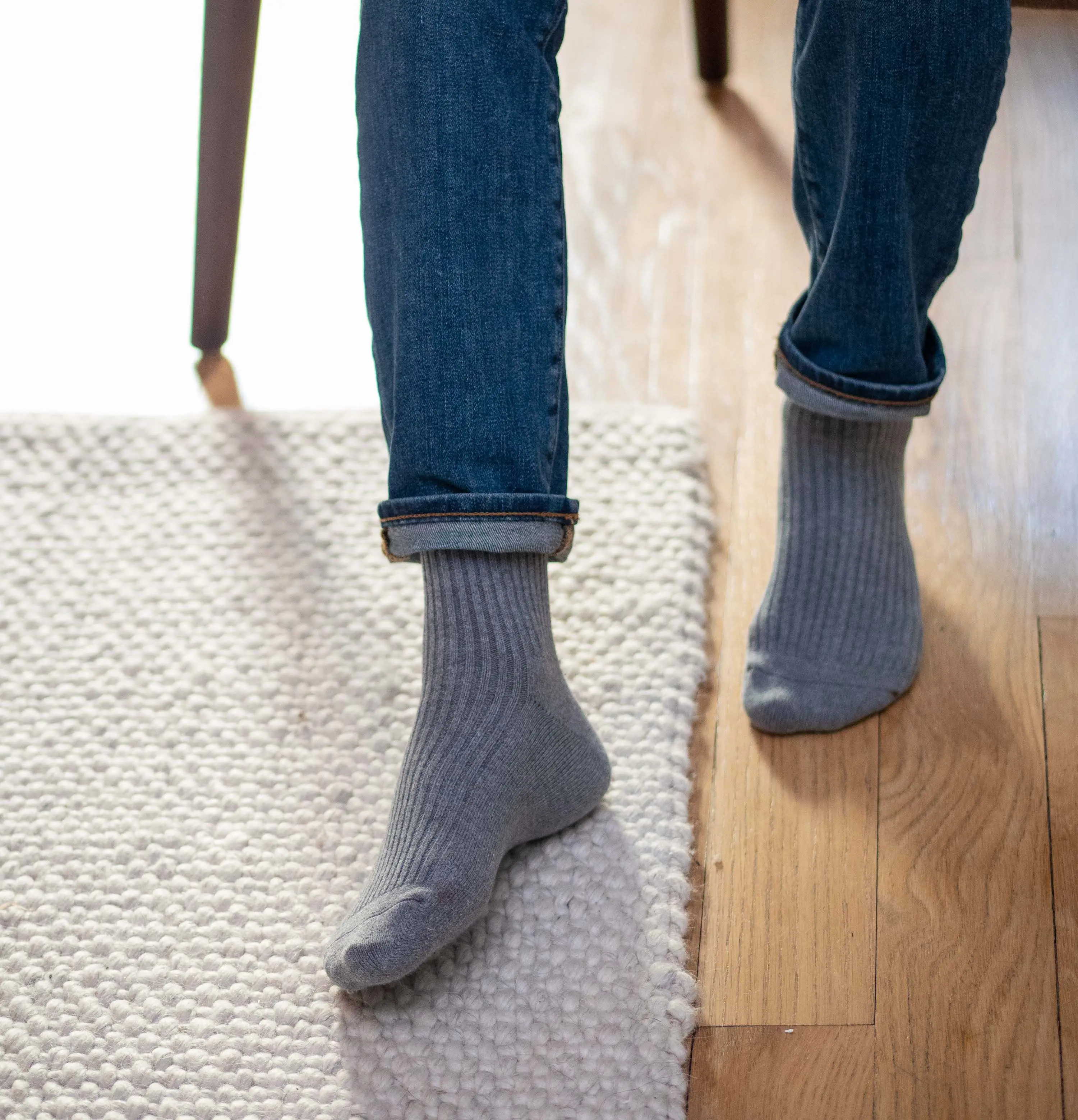 UK size 6-10. Mid calf length Sky Blue patterned nylon socks 
