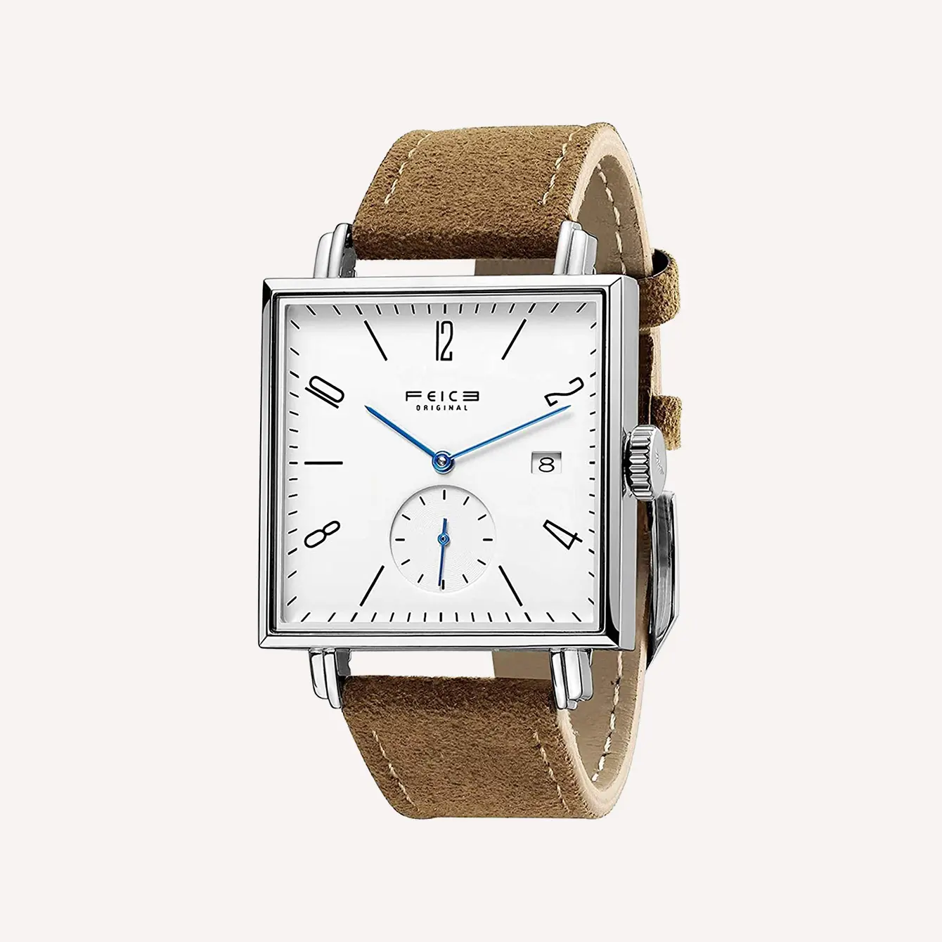 FEICE Unisex Square Watch Men s Bauhaus Automatic Watch Mechanical Watches Analog Wristwatch Sapphire Mirror 34mm Case FM301
