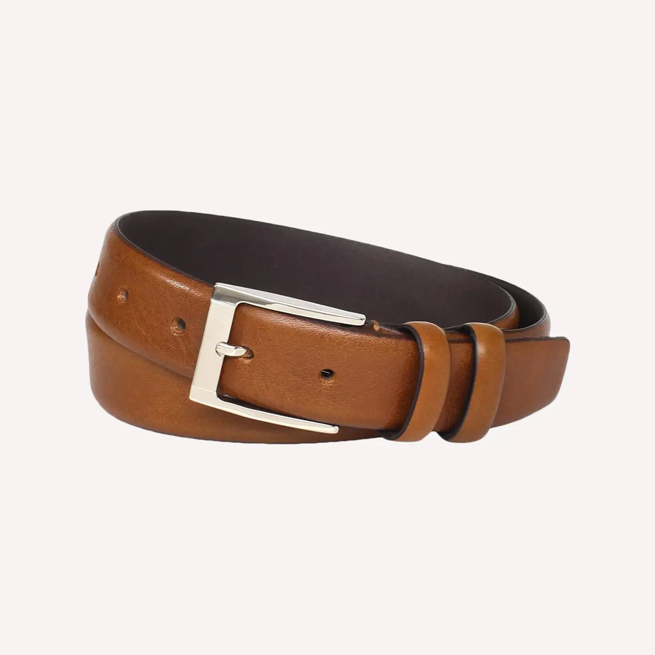 Mens Belts Split Genuine Leather Copper Metal Solid Fashionable Waist Buckle