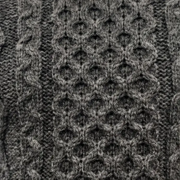 Honeycomb knit sweater