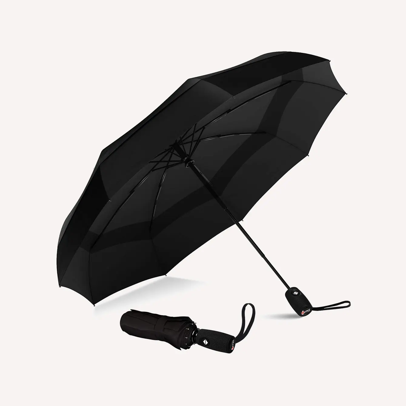 Repel Umbrella Windproof Double Vented Travel Umbrella with Teflon Coating