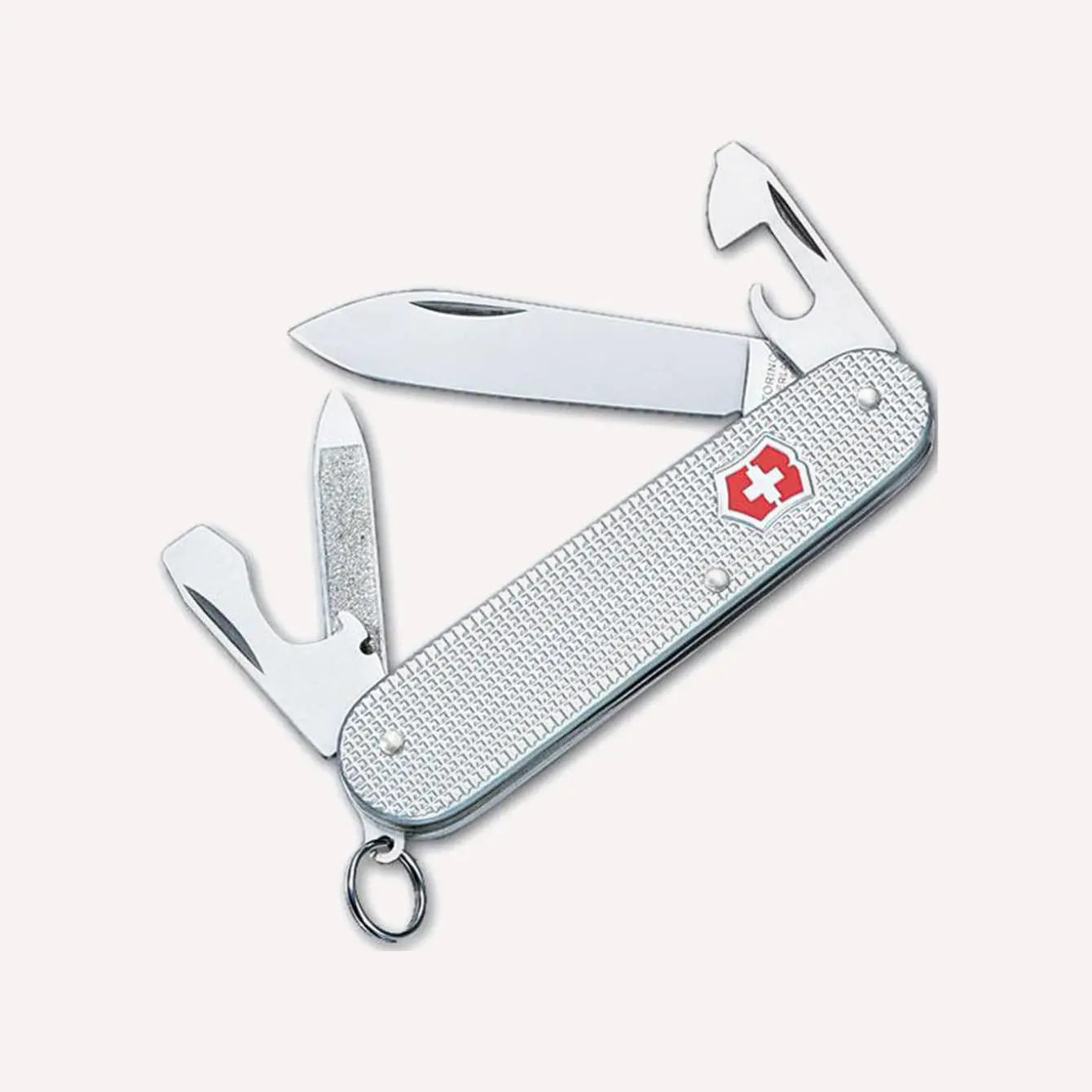 Victorinox Swiss Army Cadet Pocket Knife Silver Alox