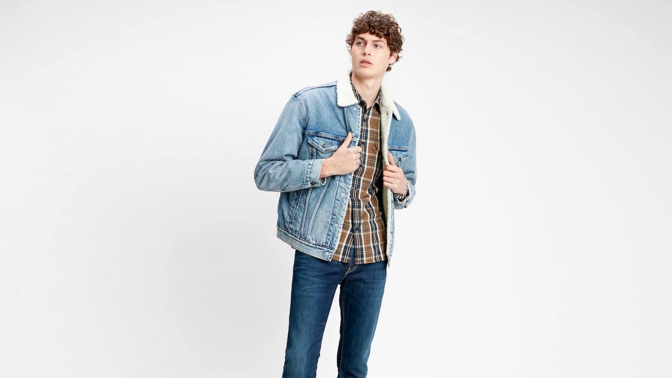 Sherpa Lined Denim Jacket and Flannel