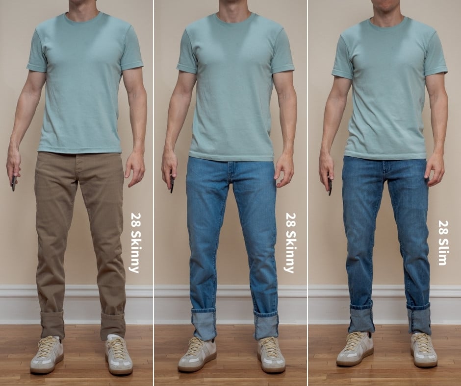 Mott and Bow jeans fits compared