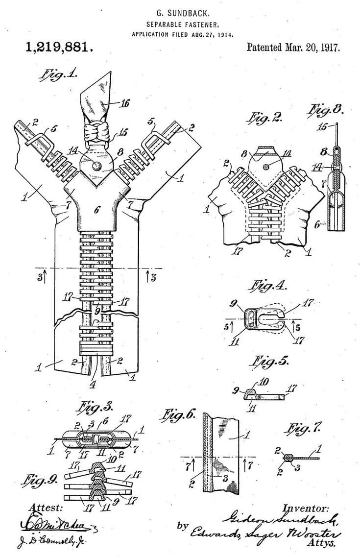 Sundbacks Patent Application for Hookless No 2