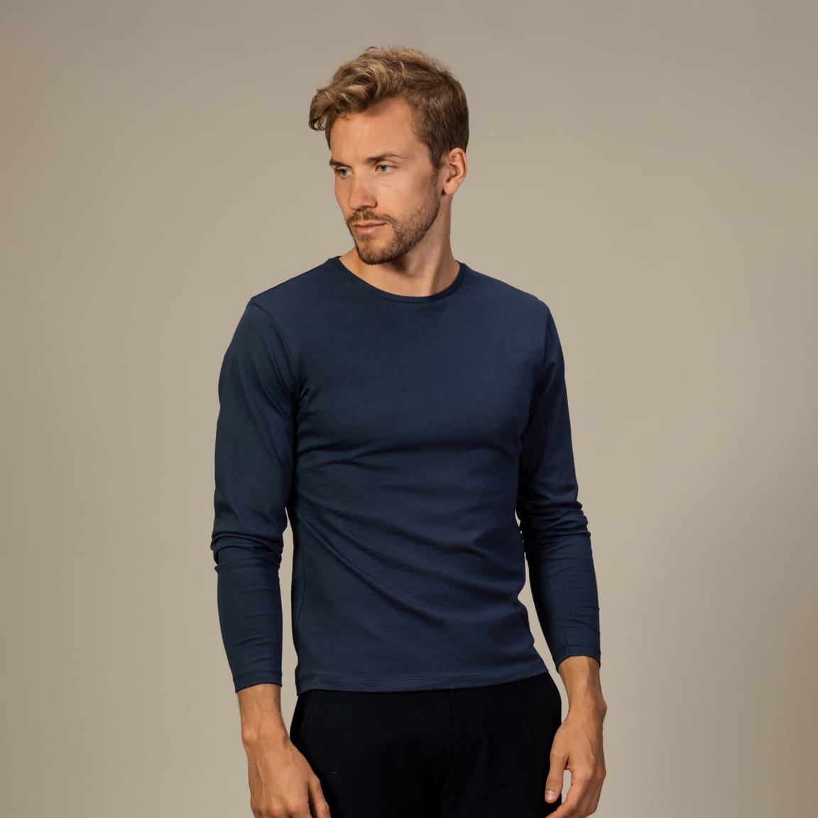 Tailor store long sleeve navy