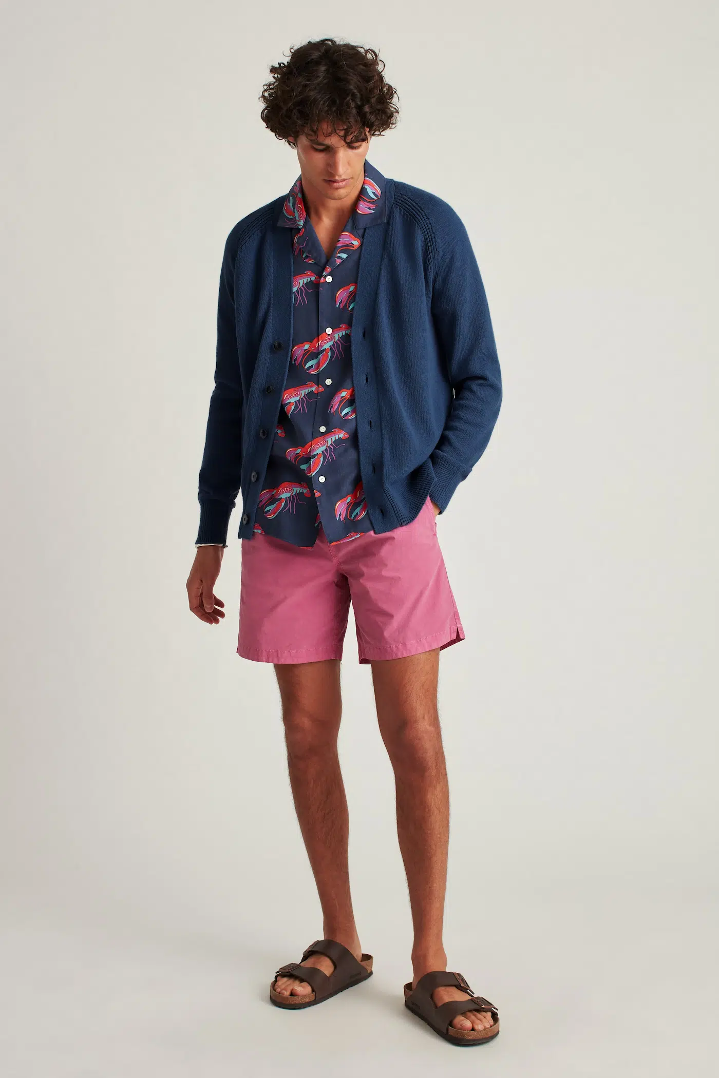 Cardigan with shorts