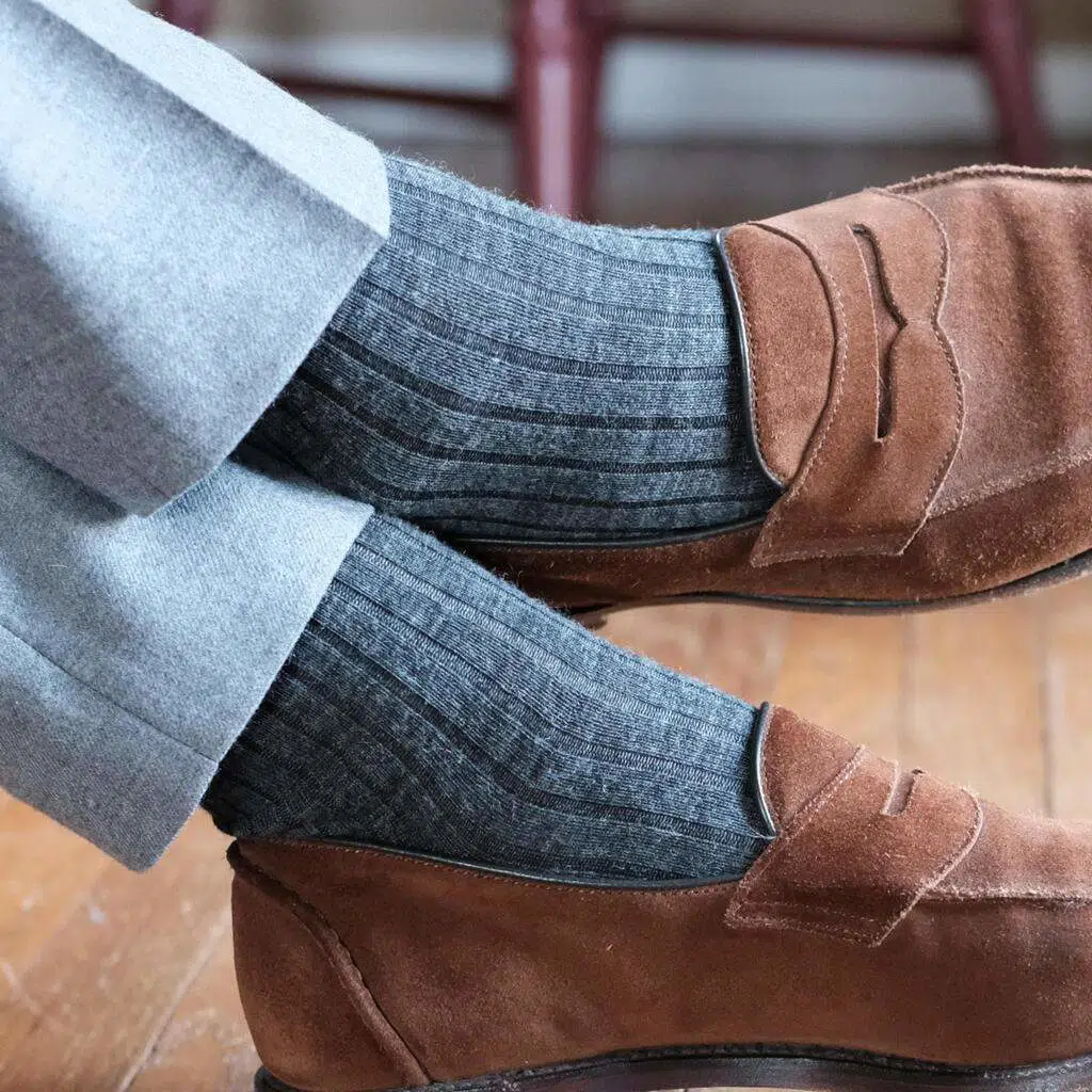Boardroom Merino Wool Mid Calf Socks