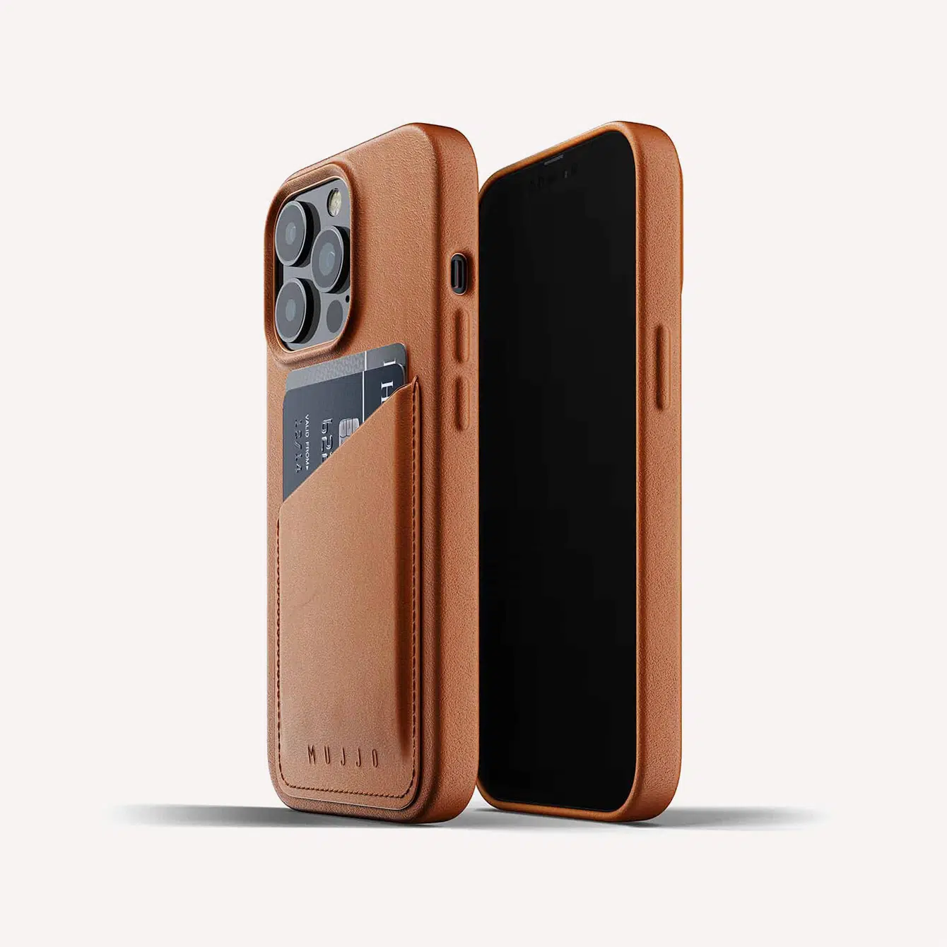 Mujjo Full Leather Wallet Case for iPhone 13 Pro