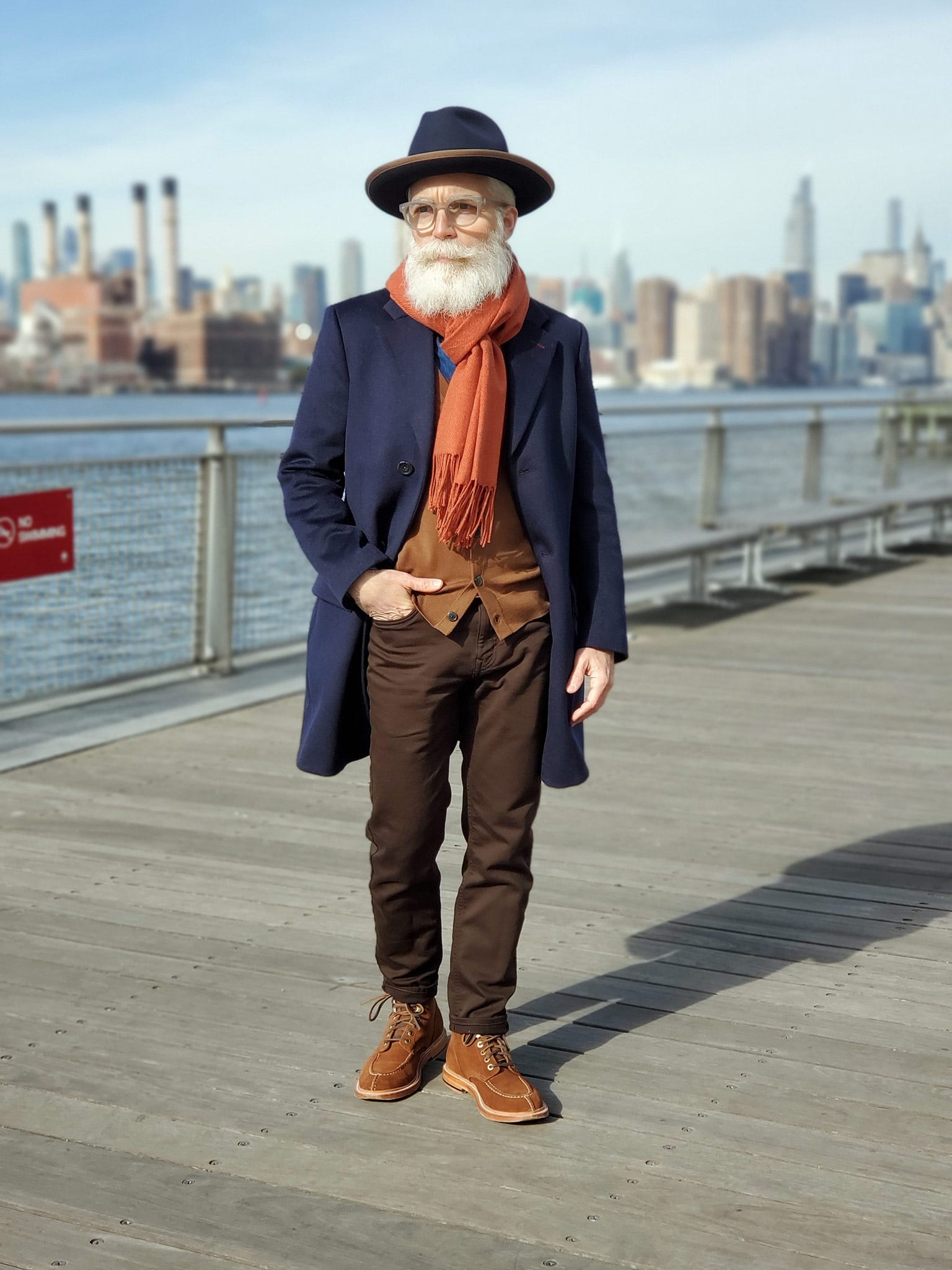 Smart Brown and Blue Fall Layers - The Modest Man