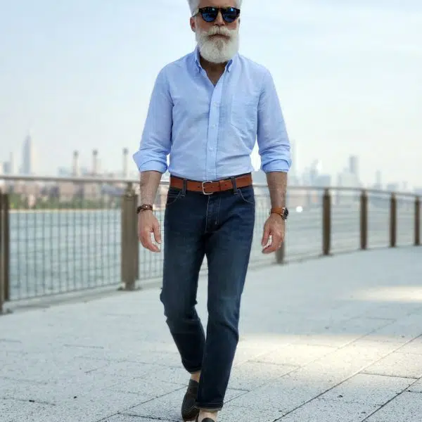 Linen Shirt with Chinos - The Modest Man