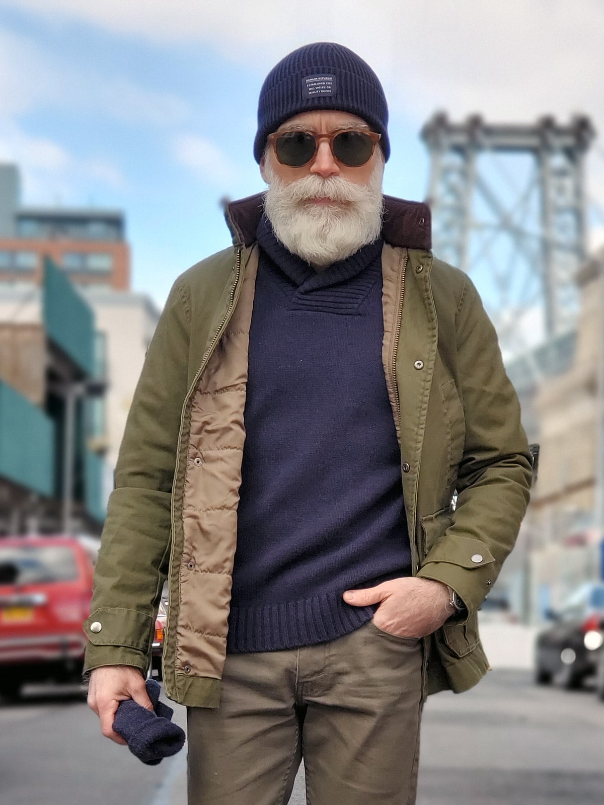 Waxed Jacket with Knit Cap - The Modest Man