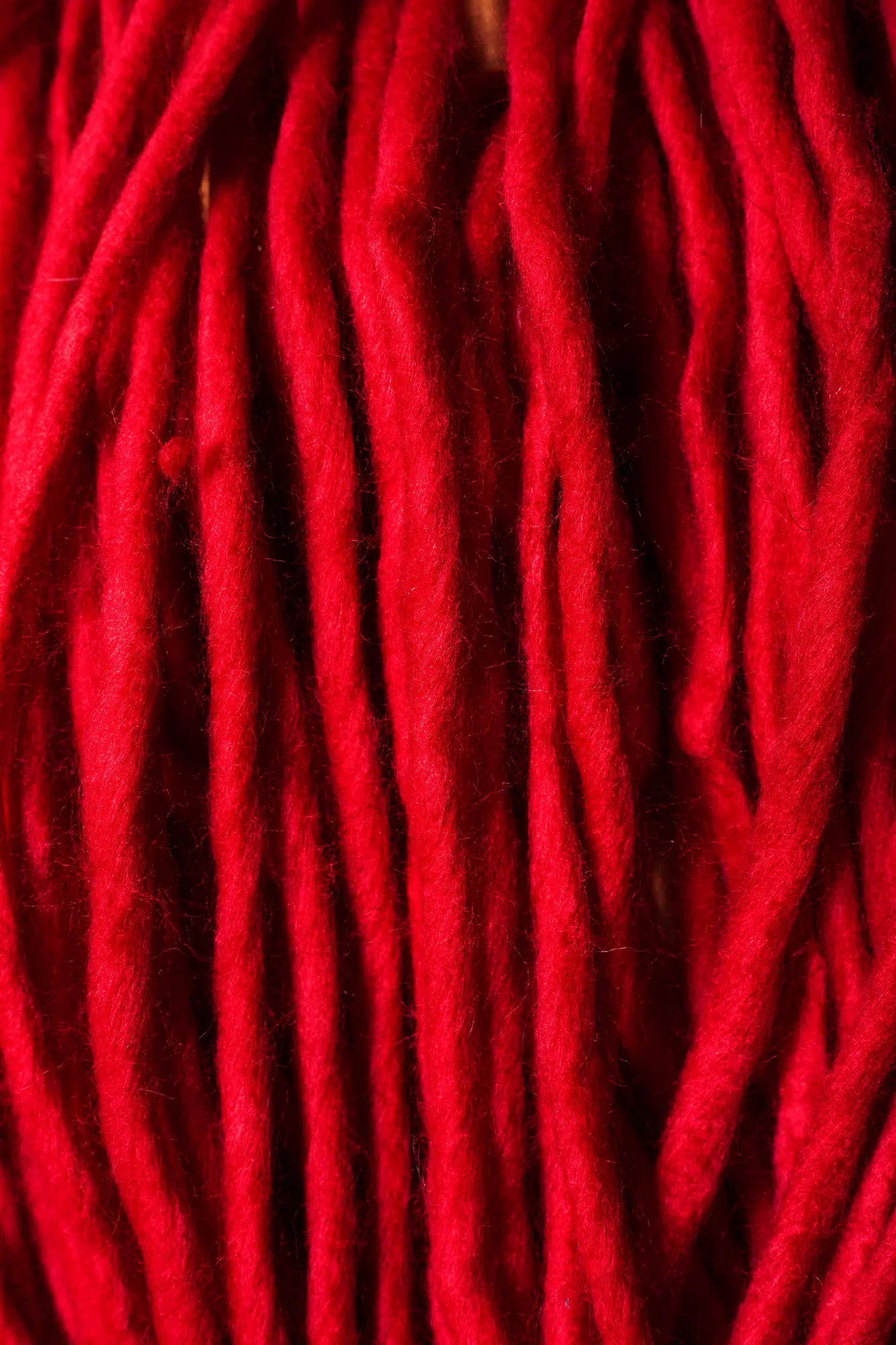 Red acrylic fabric