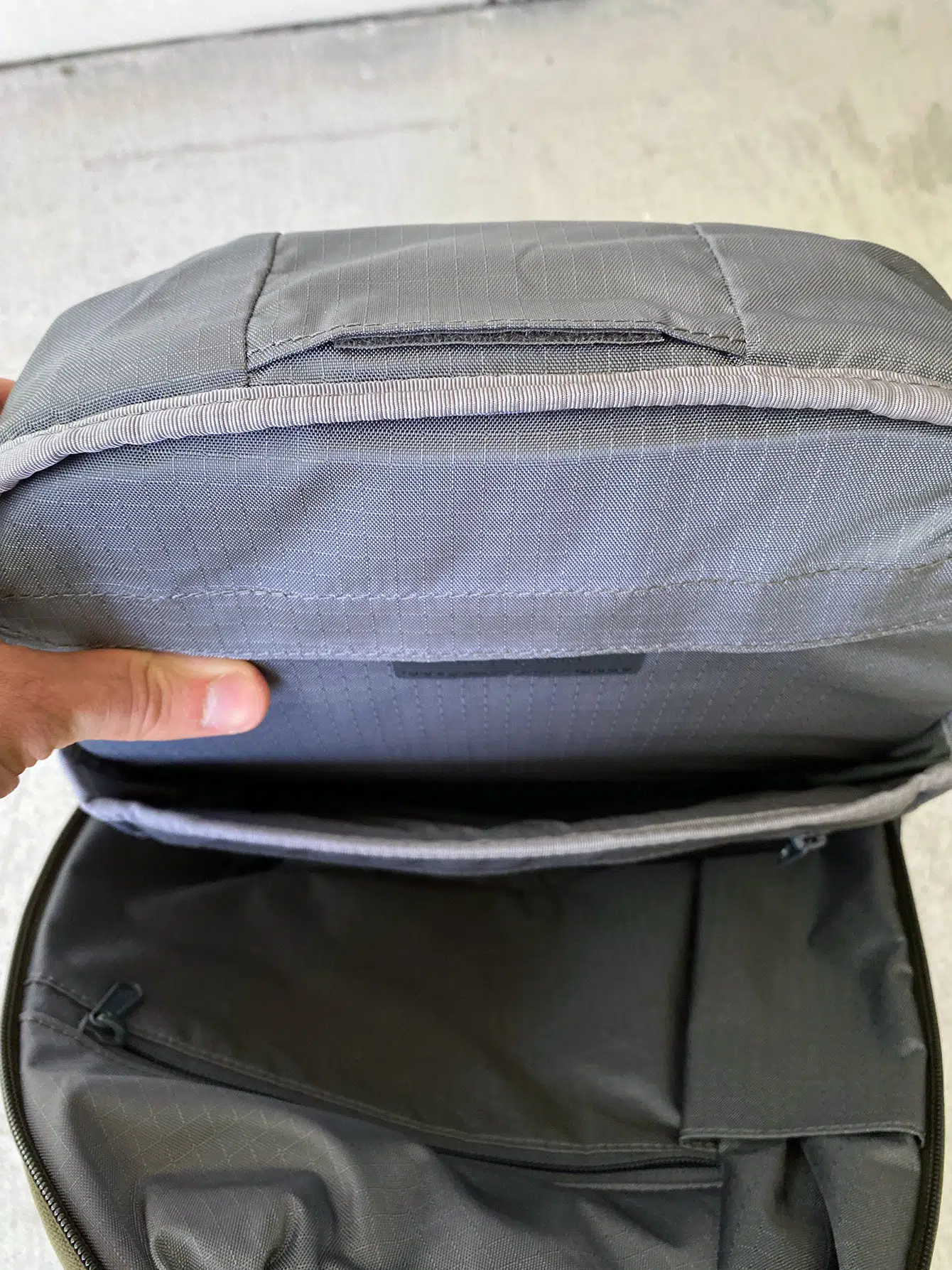 Able Carry Daily Backpack secret pocket