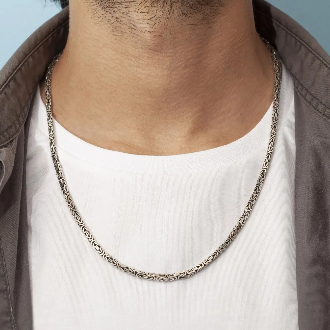 Ambush Bolt Pendant Necklace in Silver Metallic Mens Jewellery Necklaces for Men 