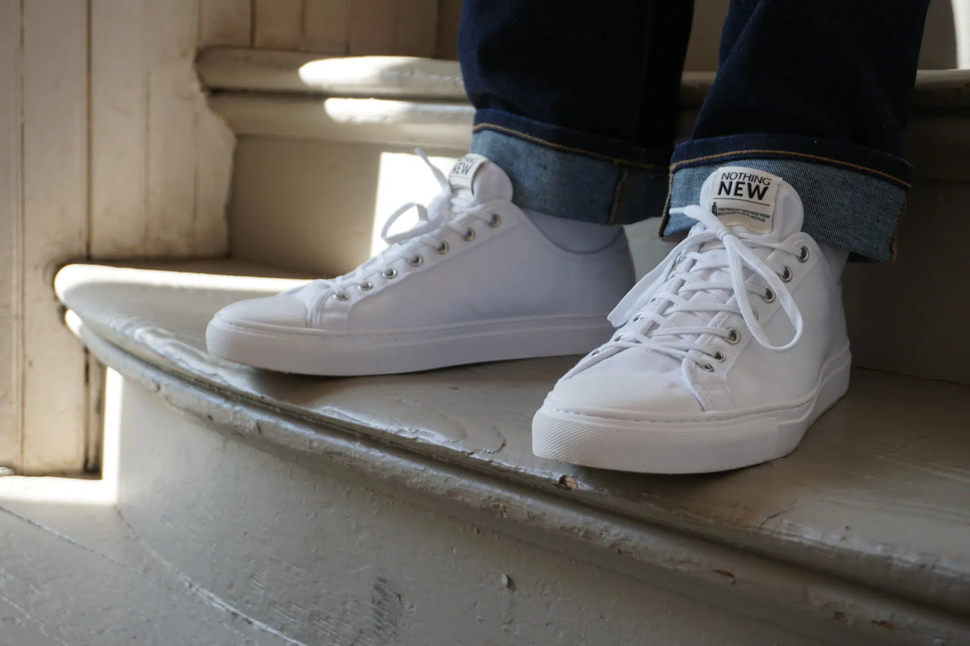 Nothing New white low top