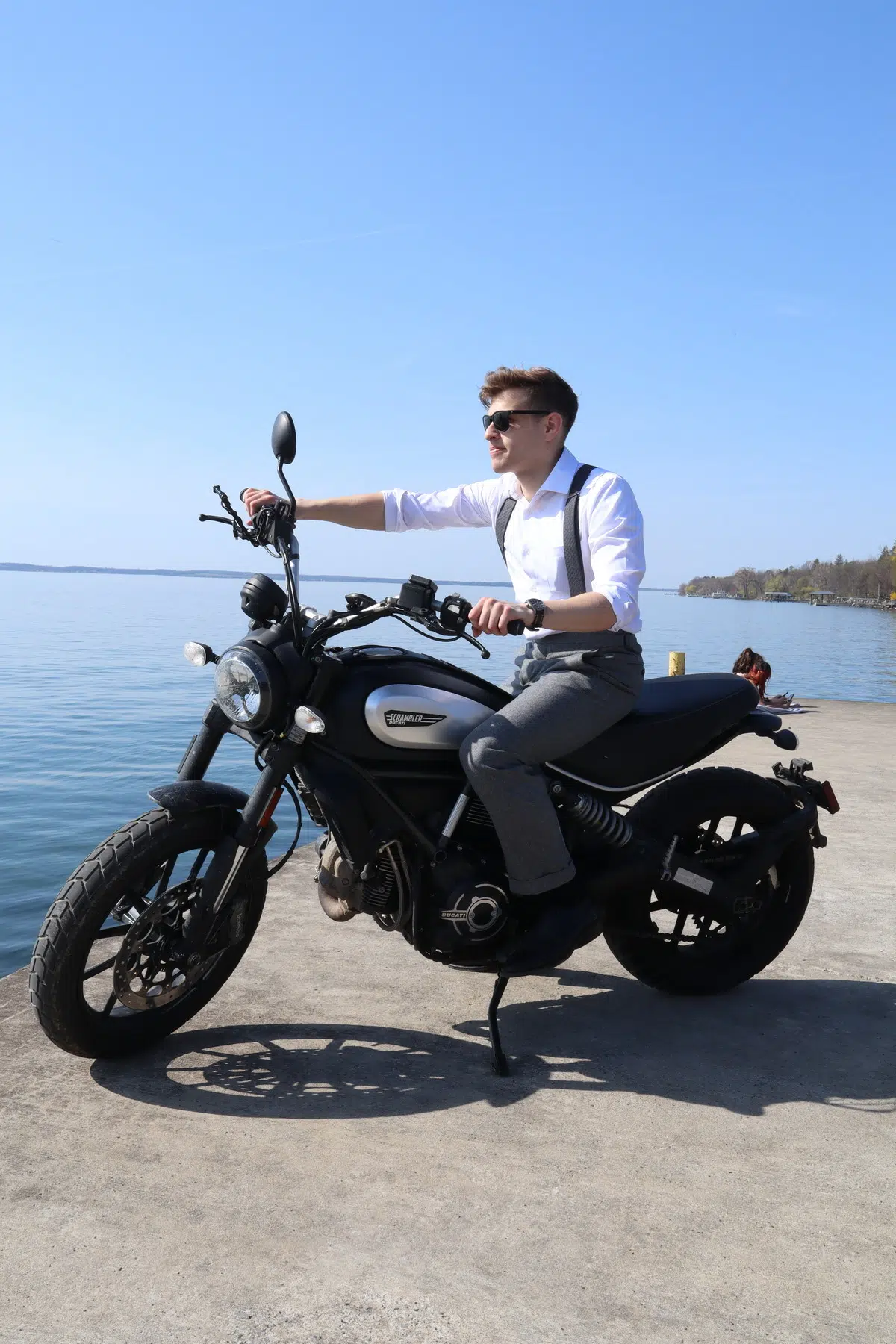 Ryan on motorcycle