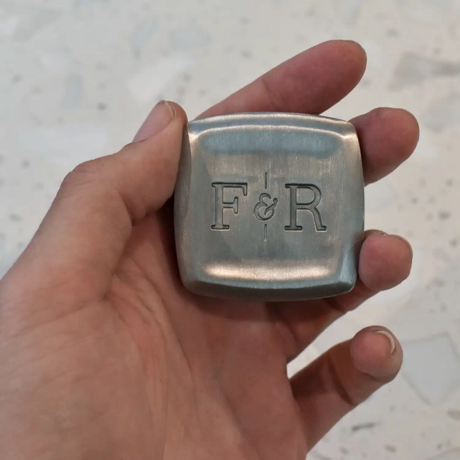 Fulton and Roark sterling solid cologne closed
