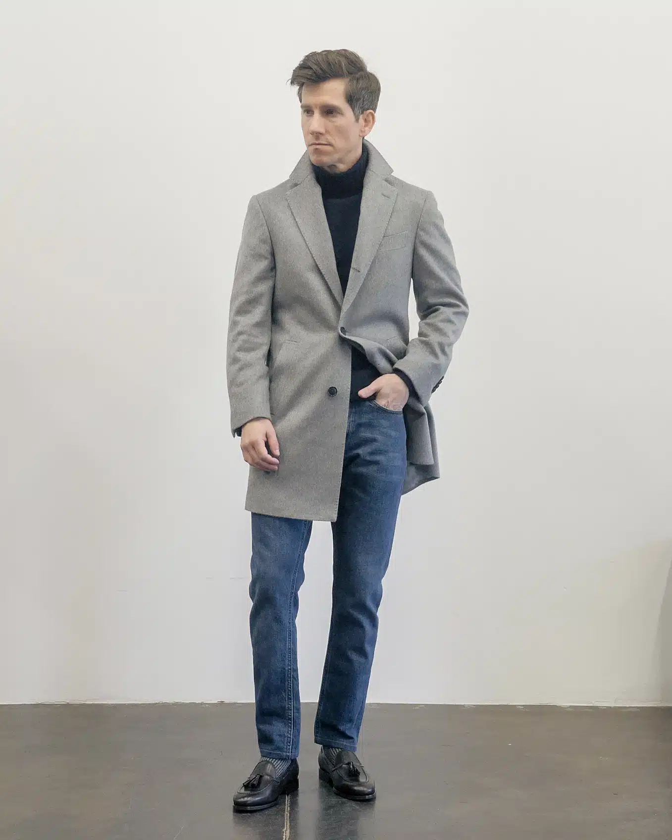 Suitsupply overcoat with jeans