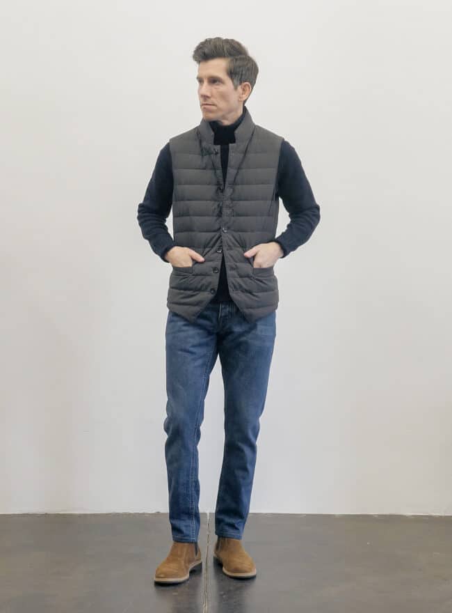 Suitsupply vest with jeans