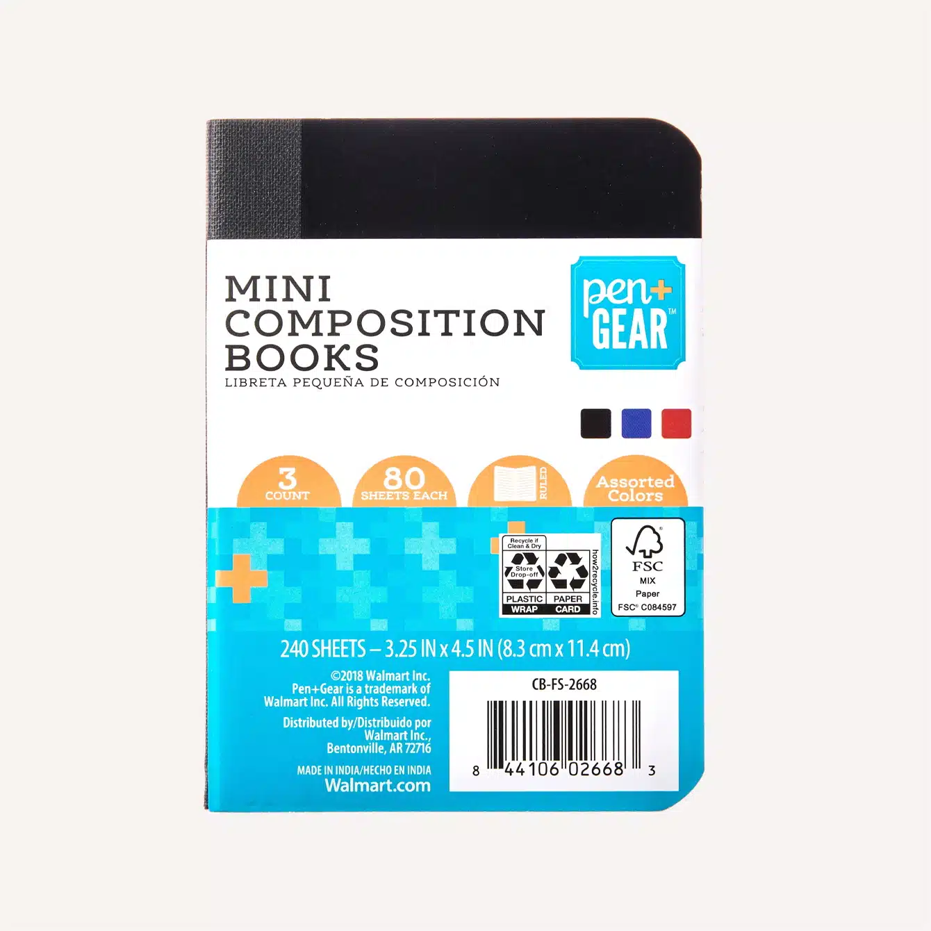 Walmart Pen Gear Mini Composition Book